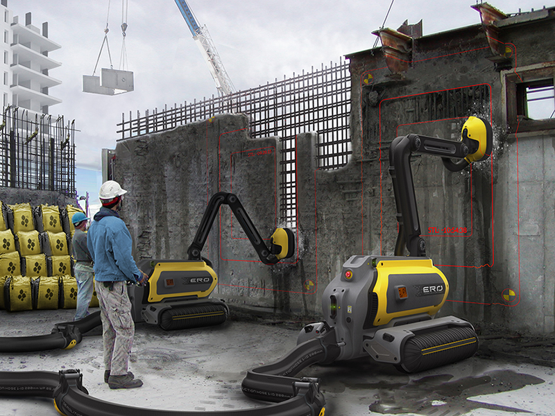 Illustration for article titled This Concrete-Recycling Robot Devours Entire Buildings